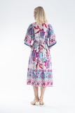 Womens Floral Print Midi Dress