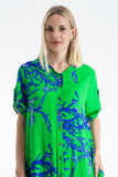 Womens Abstract Print Midi Dress