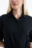 Womens Viscose Midi Shirt Dress