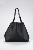 Pu Leather Weekend Bag – 2 Pcs Set - Black