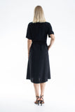 Womens Viscose Midi Shirt Dress