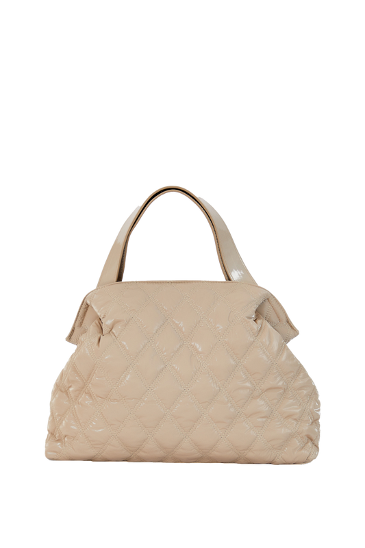 Quilted Shoulder Bag - Cream