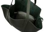 Vegan Leather Weekend Bag - Khaki Green