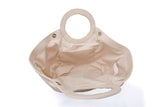 Top Handle Fan Tote Bag - Rich Cream