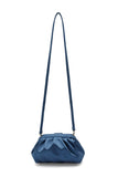 Satin Pouch Crossbody Bag - Blue