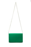 Recycled Satin Clutch Bag - Green