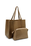 Vegan Leather Weekend Bag - Gold