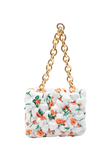 Recycled Quilted Hand Bag - White