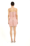 Sequin Tassel Mini Dress - Powder Pink