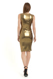 Chelsea Midi Dress - Gold