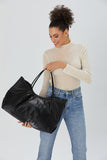 Puffy Tote Bag - Black