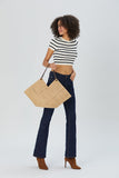 Jute Braided tote Bag - Natural