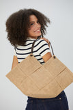 Jute Braided tote Bag - Natural
