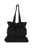 Quilted Puffy Tote Bag - Black