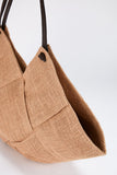Jute Braided tote Bag - Natural