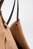 Jute Braided tote Bag - Natural