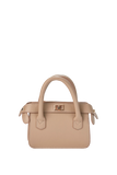 Mini Vegan Leather Crossbody Bag - Beige