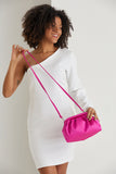Satin Pouch Bag - Fuchsia Pink
