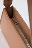 Vegan Leather Shoulder Bag - Mink