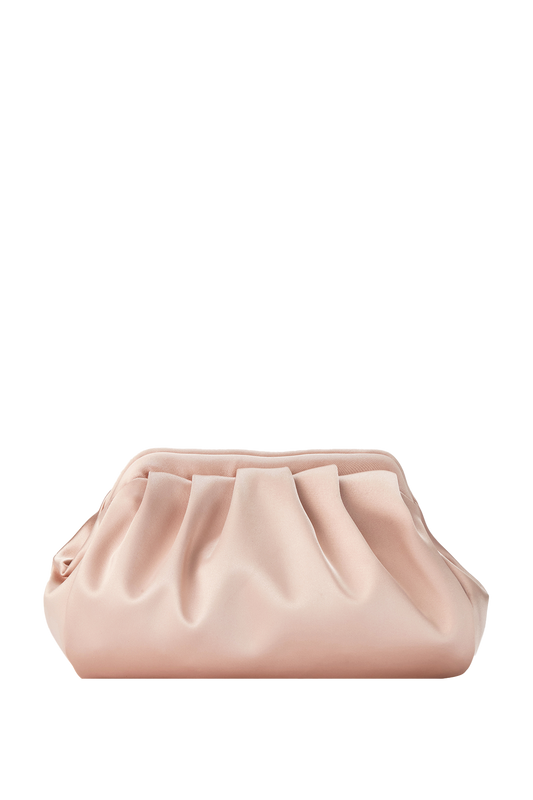 Satin Pouch Crossbody Bag - Champagne