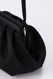 Satin Pouch Crossbody Bag - Black
