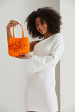 Floral Handbag - Orange
