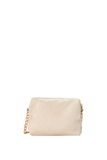 Braided Look Mini Crossbody Bag - Beige