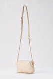 Braided Look Mini Crossbody Bag - Beige