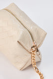 Braided Look Mini Crossbody Bag - Beige