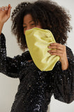 Shimmery Pouch Bag - Lime Green