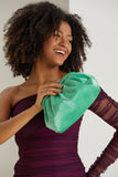 Shimmery Pouch Bag - Green