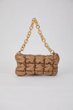 Quilted Shoulder Bag - Beige