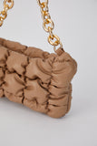 Quilted Shoulder Bag - Beige