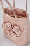 Floral Handbag - Nude