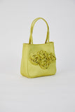 Floral Handbag - Lime Green