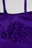 Floral Handbag - Purple