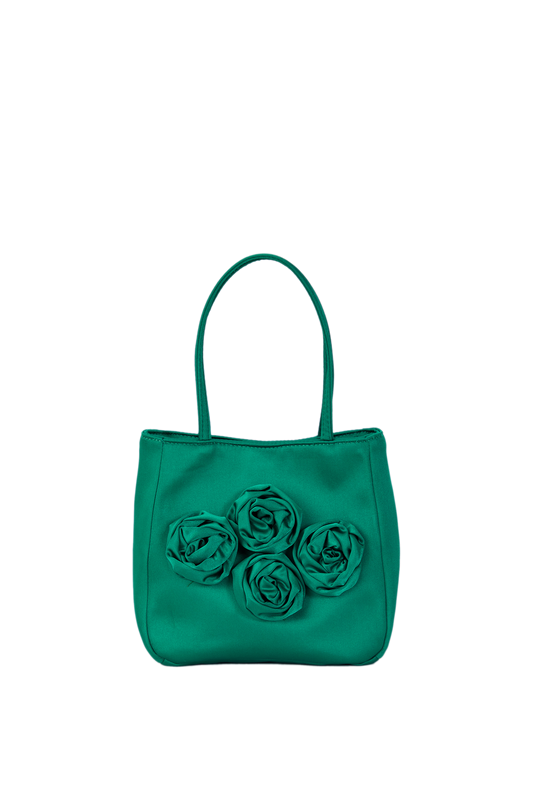 Floral Handbag - Green