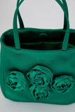 Floral Handbag - Green