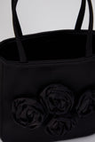 Floral Handbag - Black