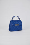 Recycled Vegan Leather Hand Bag - Royal Blue