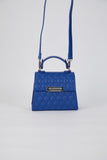 Recycled Vegan Leather Hand Bag - Royal Blue
