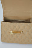 Recycled Vegan Leather Hand Bag - Beige