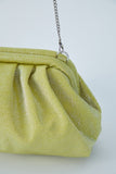 Shimmery Pouch Bag - Lime Green