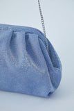 Shimmery Pouch Bag - Pale Blue