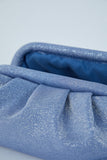 Shimmery Pouch Bag - Pale Blue