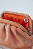 Shimmery Pouch Bag - Orange