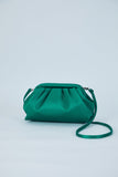 Satin Pouch Bag - Green