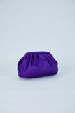 Satin Pouch Bag - Purple