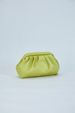 Satin Pouch Bag - Lime Green