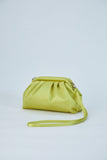 Satin Pouch Bag - Lime Green